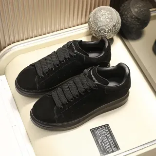Alexander McQueen Oversized Sneaker Black Suede Lifestyle Sneakers
