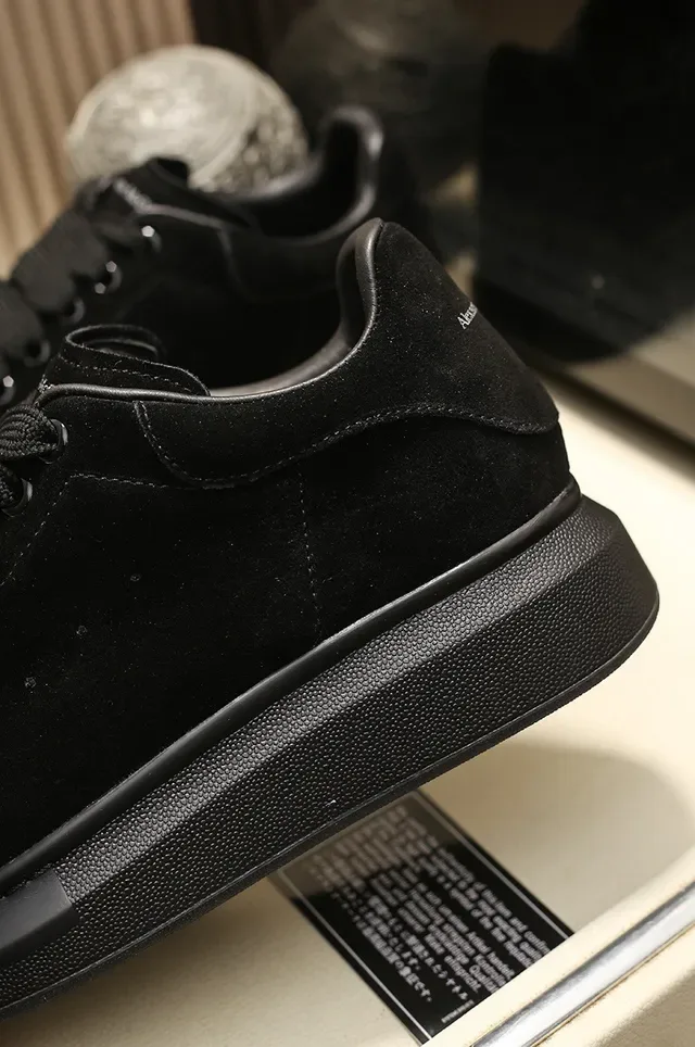 Alexander McQueen Oversized Sneaker Black Suede Lifestyle Sneakers 3