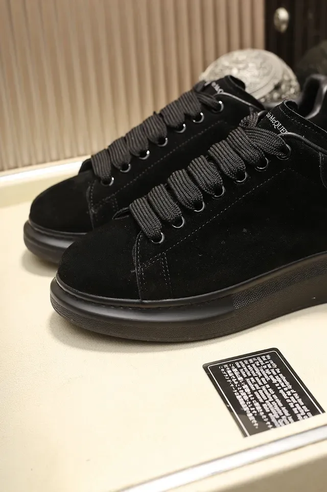 Alexander McQueen Oversized Sneaker Black Suede Lifestyle Sneakers 4