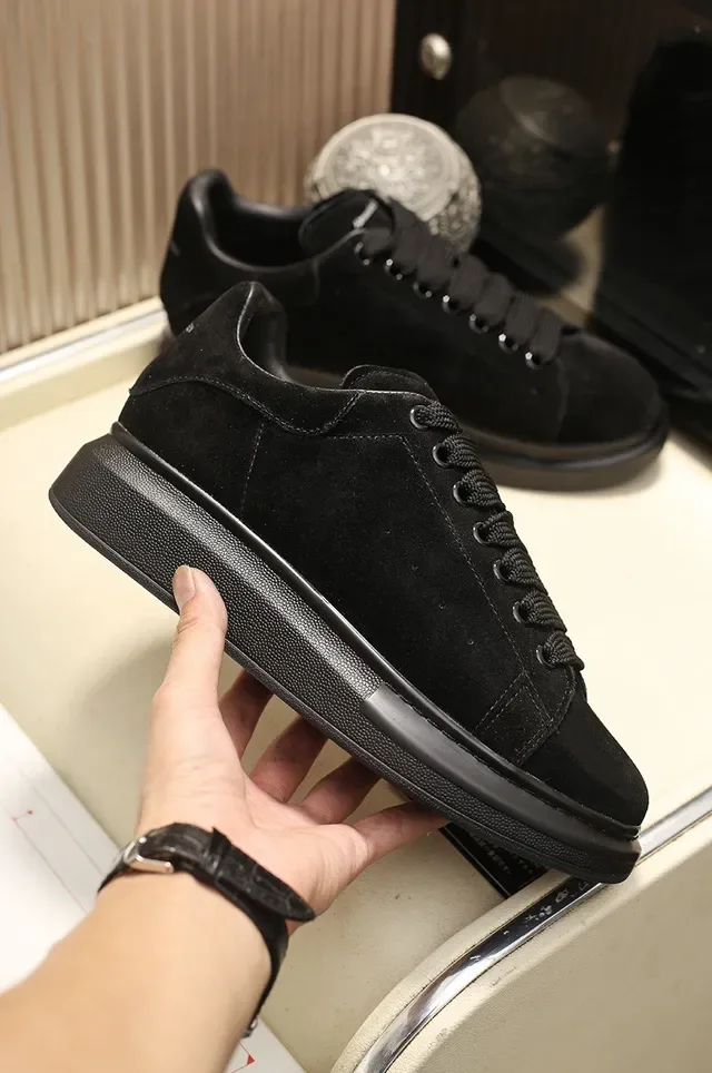 Alexander McQueen Oversized Sneaker Black Suede Lifestyle Sneakers 6