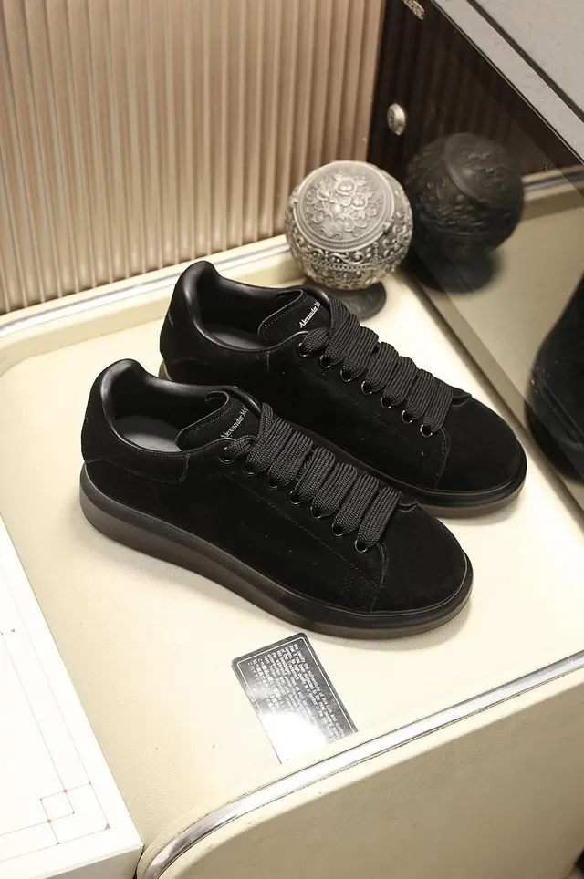 Alexander McQueen Oversized Sneaker Black Suede Lifestyle Sneakers 7