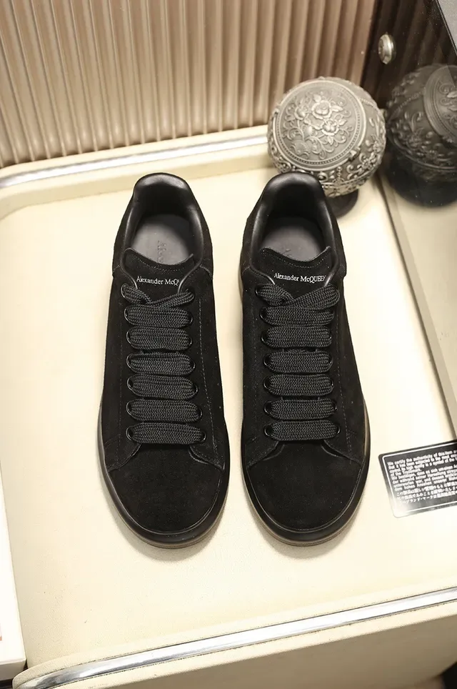 Alexander McQueen Oversized Sneaker Black Suede Lifestyle Sneakers 8