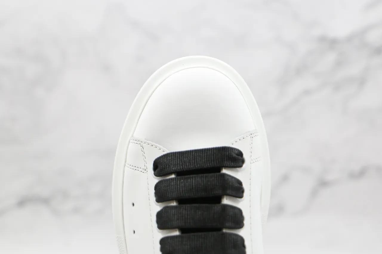 Alexander McQueen Oversized Sneaker White Black Lifestyle Sneakers 7