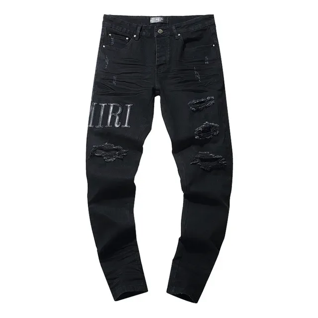 Amiri Jeans Noir Distressed Skinny 2