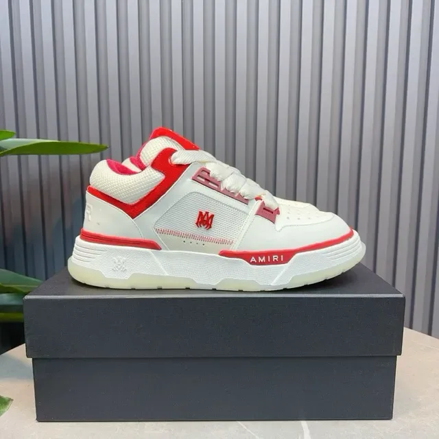 Amiri MA Court White Red حذاء أسلوب حياة 4