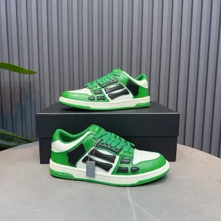 Amiri Skel Top Low Verde Blanco Negro Zapatillas Lifestyle