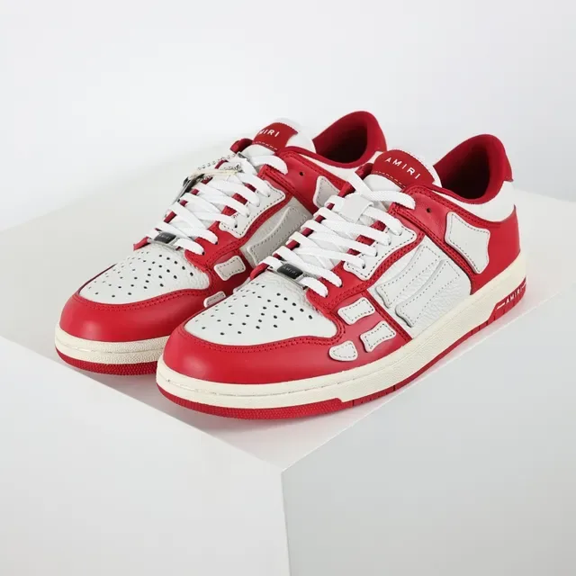 Amiri Skel Top Low Rouge et Blanc Sneakers Lifestyle 2
