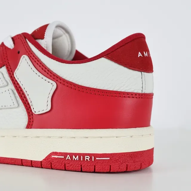Amiri Skel Top Low Rouge et Blanc Sneakers Lifestyle 4