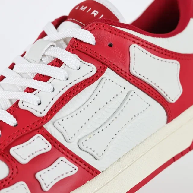 Amiri Skel Top Low Rouge et Blanc Sneakers Lifestyle 6