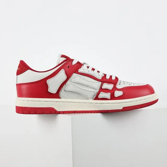 Amiri Skel Top Low Rouge et Blanc Sneakers Lifestyle 7