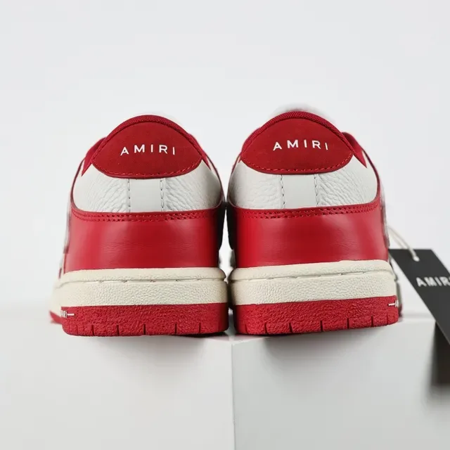 Amiri Skel Top Low Rouge et Blanc Sneakers Lifestyle 8