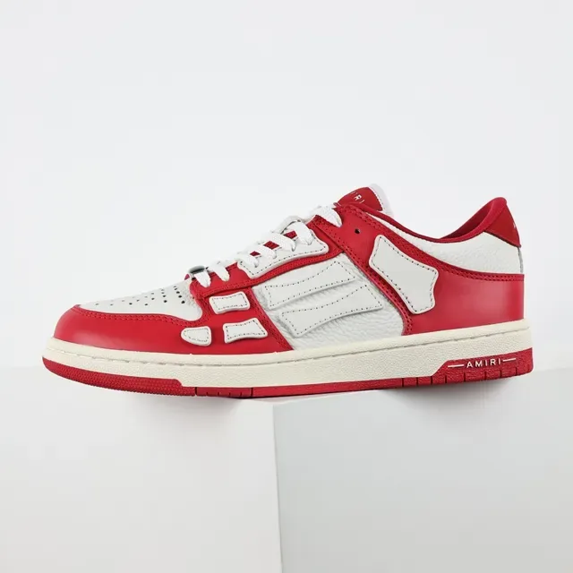 Amiri Skel Top Low Rouge et Blanc Sneakers Lifestyle 9