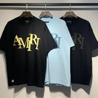 Amiri Stacked Logo Relaxed Fit T-Shirt