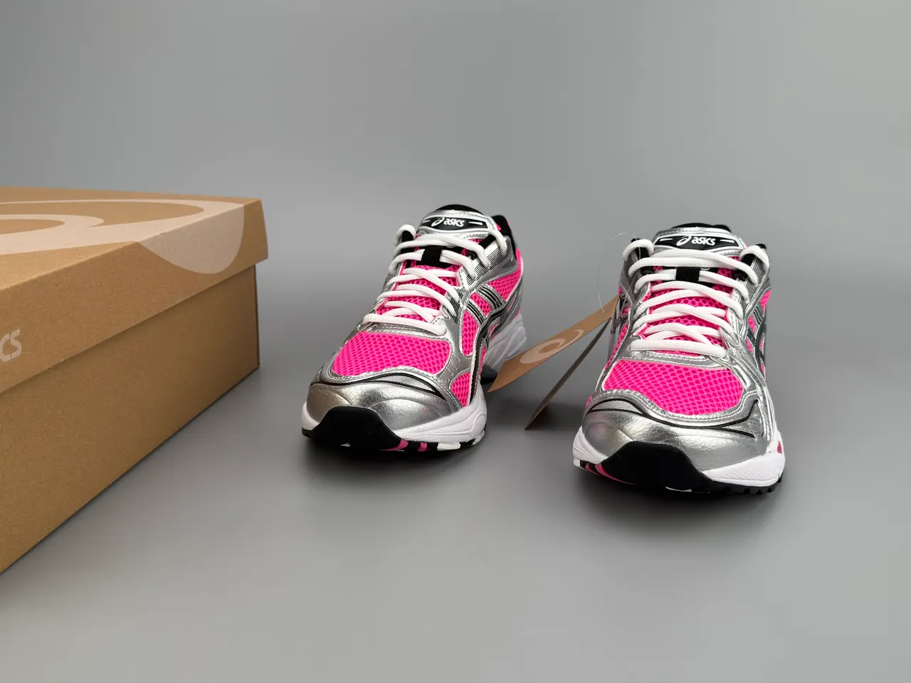 ASICS Gel-Kayano 14 Silver Pink Running Shoes 3