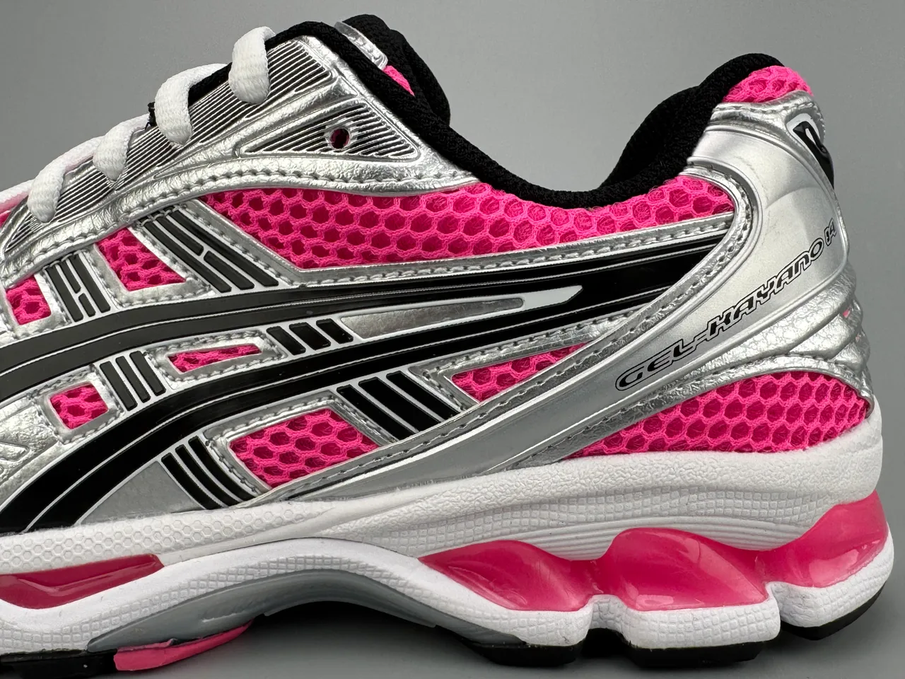 ASICS Gel-Kayano 14 Silver Pink Running Shoes 5