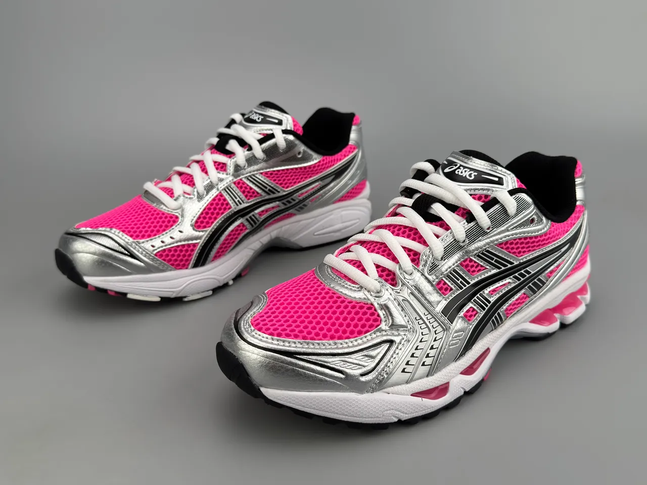 ASICS Gel-Kayano 14 Silver Pink Running Shoes 9
