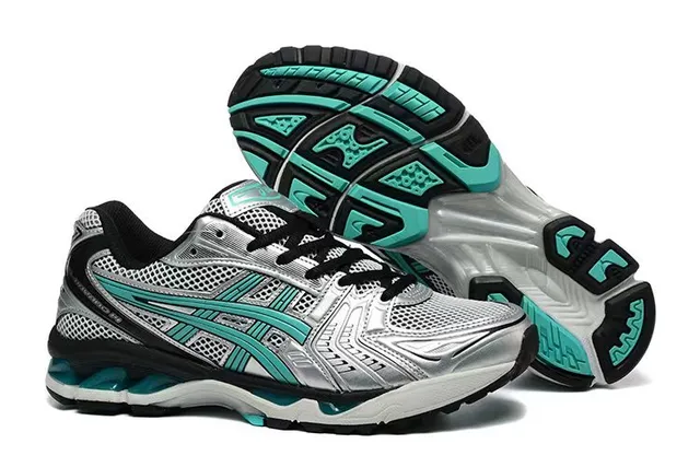 ASICS Gel-Kayano Silver Black Teal 跑鞋 4