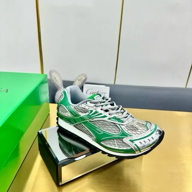 ASICS 绿银 网面鞋面 合成材料 笼式覆盖层 生活方式运动鞋 5