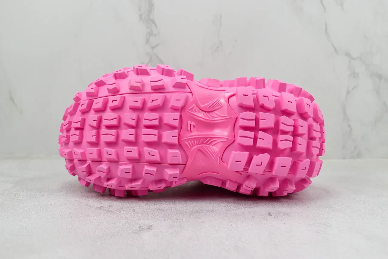 ASICS Zapatillas Lifestyle de Malla Monocromática y Construcción de Superposición Sintética en Rosa y Negro 8