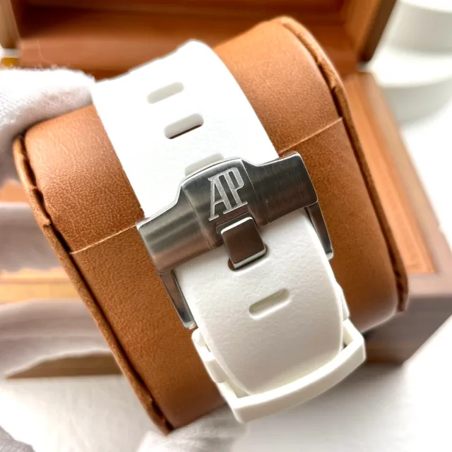 Audemars Piguet Royal Oak Offshore Chronograph 白色表盘 白色橡胶表带 机械腕表 6