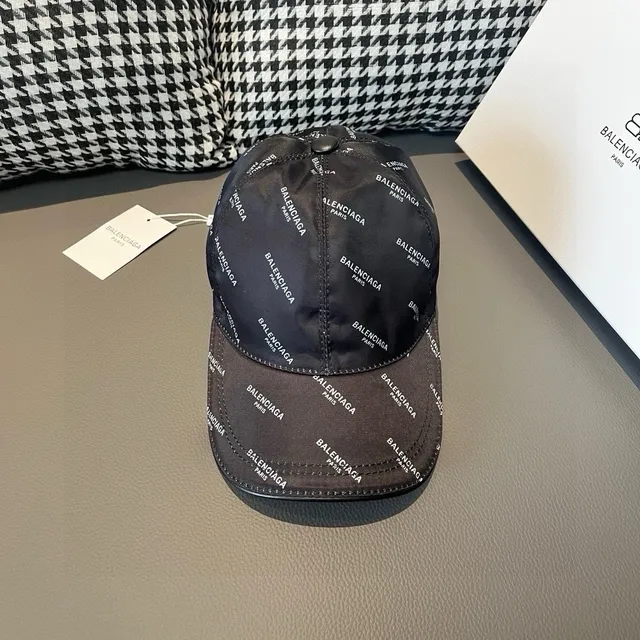 Balenciaga All-Over Logo Print Baseball Cap 3
