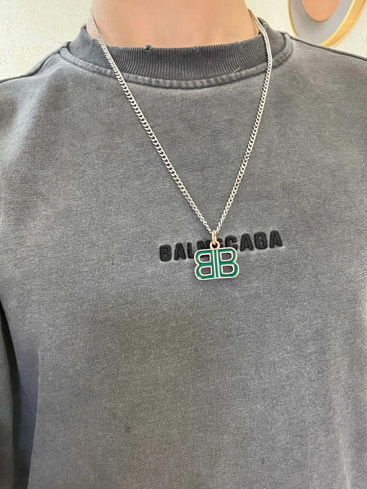 بالنساغا BB قلادة معلقة مينا دبل-بي 5