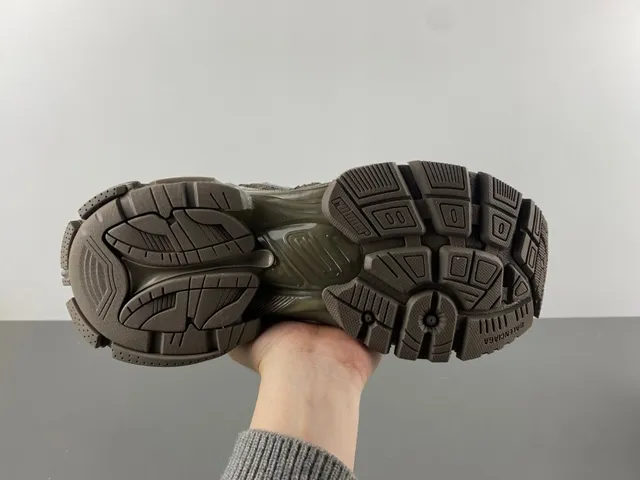 Balenciaga Beige Black Deconstructed Graffiti-Painted Chunky Sneakers 7