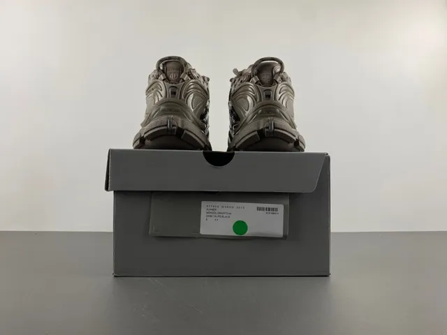 Balenciaga Beige Black Deconstructed Graffiti-Painted Chunky Sneakers 17