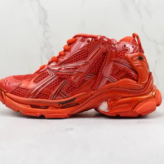 Balenciaga Runner Monochromatic Red Chunky Sneakers