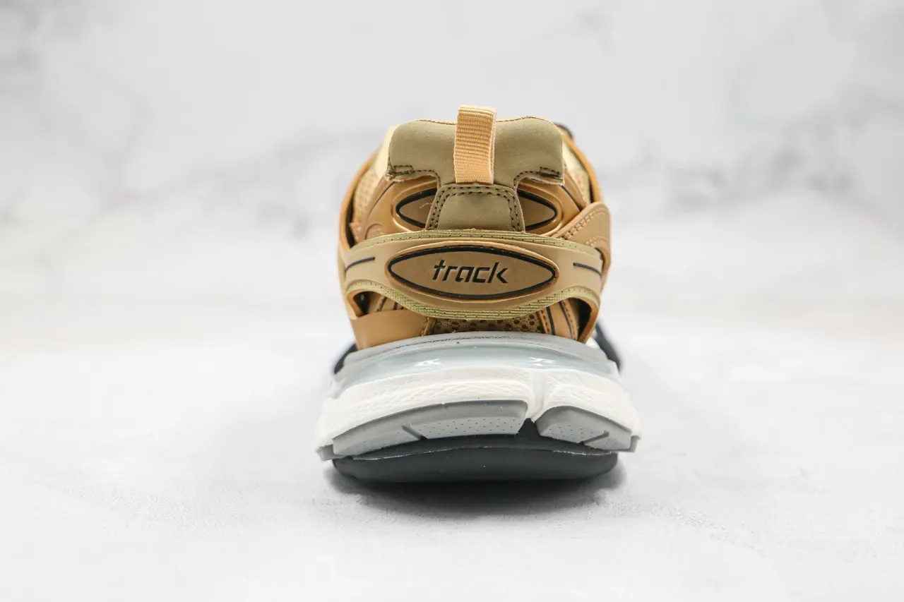 Balenciaga Runner Tan and Black Chunky Sneakers 2