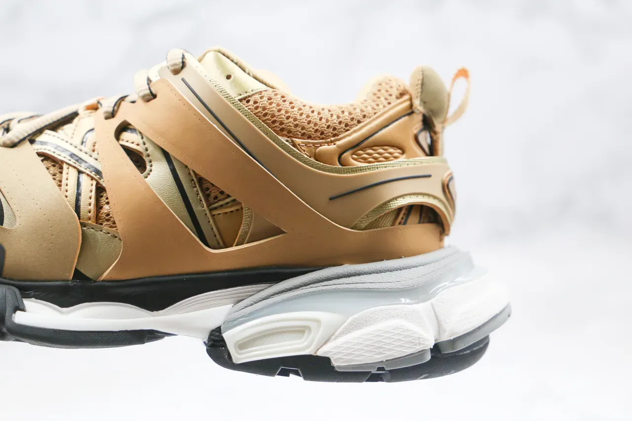 Balenciaga Runner Tan and Black Chunky Sneakers 3