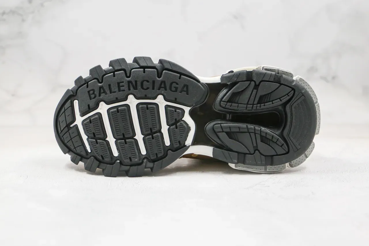 Balenciaga Runner Tan and Black Chunky Sneakers 4