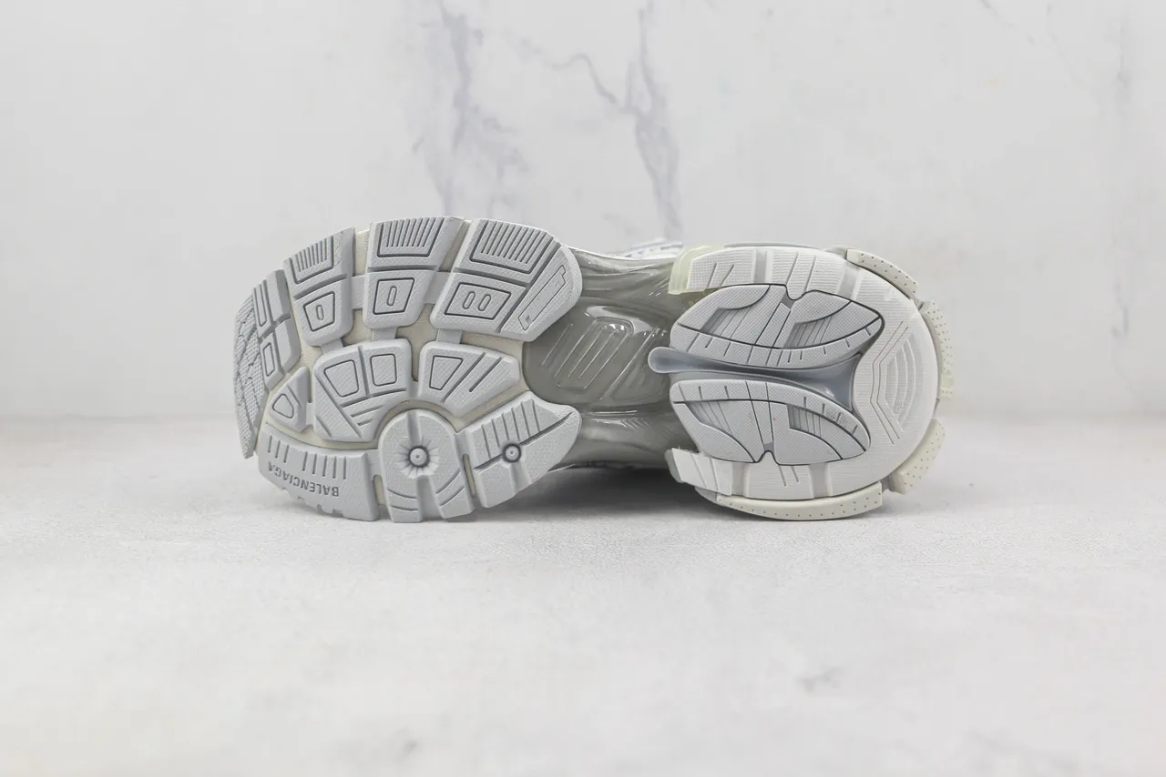 Balenciaga Runner White Silver Chunky Sneakers 8