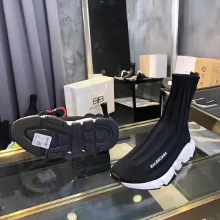 Balenciaga Speed Trainer Black and White Lifestyle Sneakers