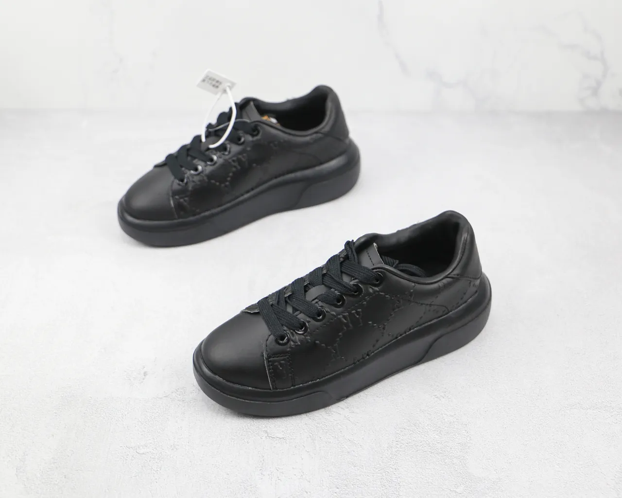 Balenciaga Speed Trainer Black Monogram Lifestyle Sneakers 4