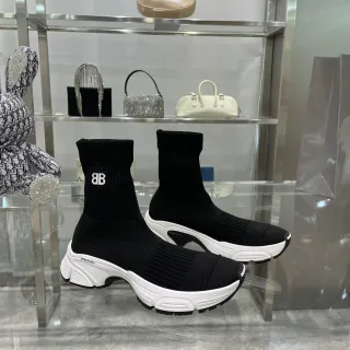 Balenciaga Speed Trainer Speed 3.0 काले और सफेद चंकी स्नीकर
