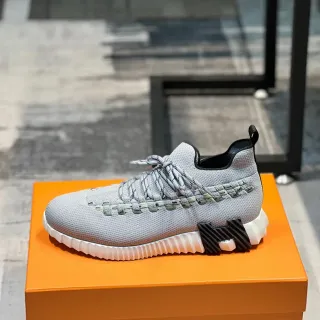 Balenciaga Track Trainer Gray Knit Lifestyle Sneakers