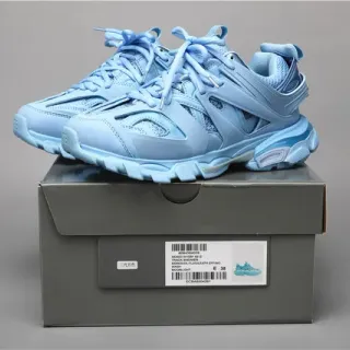 Balenciaga Track Trainer Light Blue Chunky Sneakers