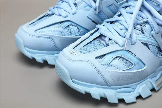 Balenciaga Track Trainer Light Blue Chunky Sneakers 4