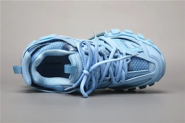 Balenciaga Track Trainer Light Blue Chunky Sneakers 7