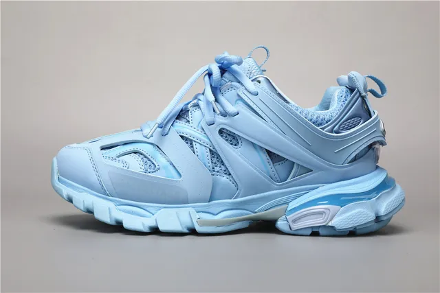Balenciaga Track Trainer Light Blue Chunky Sneakers 9