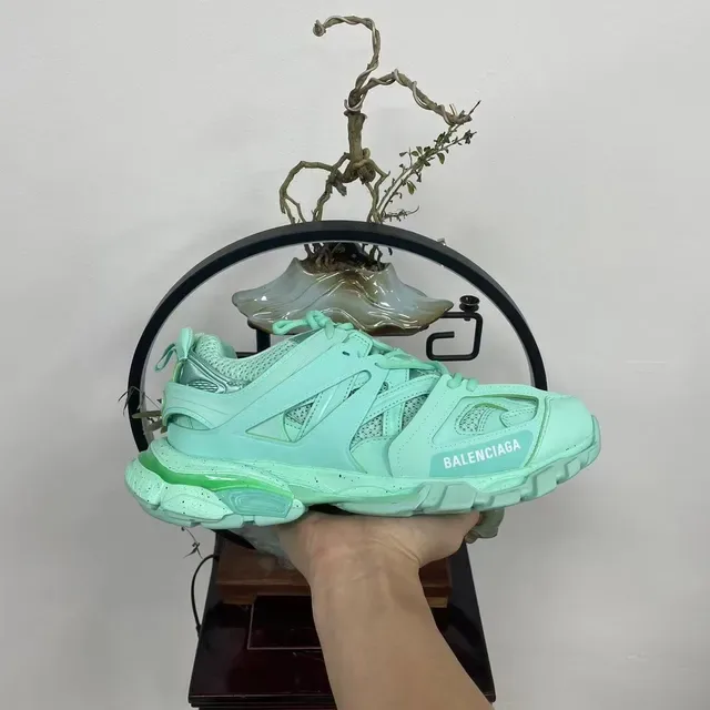Balenciaga Track Trainer Mint Green Chunky Sneakers 7