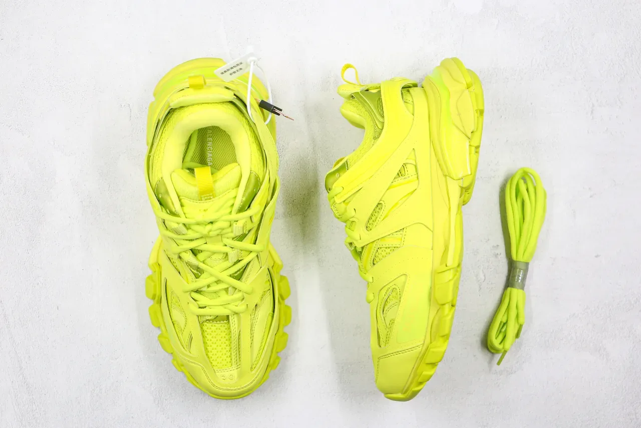 Balenciaga Track Trainer Sneakers Chunky Jaune Néon 8