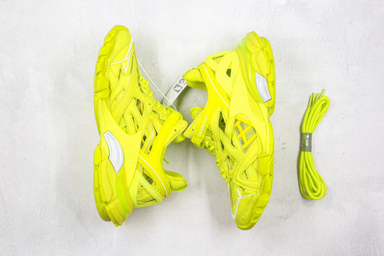 Balenciaga Track Trainer Neon Yellow Chunky Sneakers 3