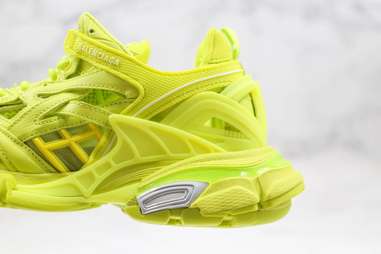 Balenciaga Track Trainer Neon Yellow Chunky Sneakers 8