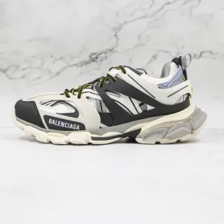 Balenciaga Track Trainer Brancos Pretos Cinza Amarelo Tênis com sola grossa