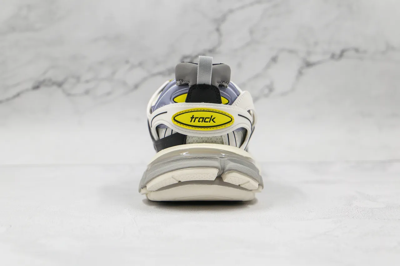 Balenciaga Track Trainer Blancos Negros Grises Amarillos Zapatillas con suela gruesa 2