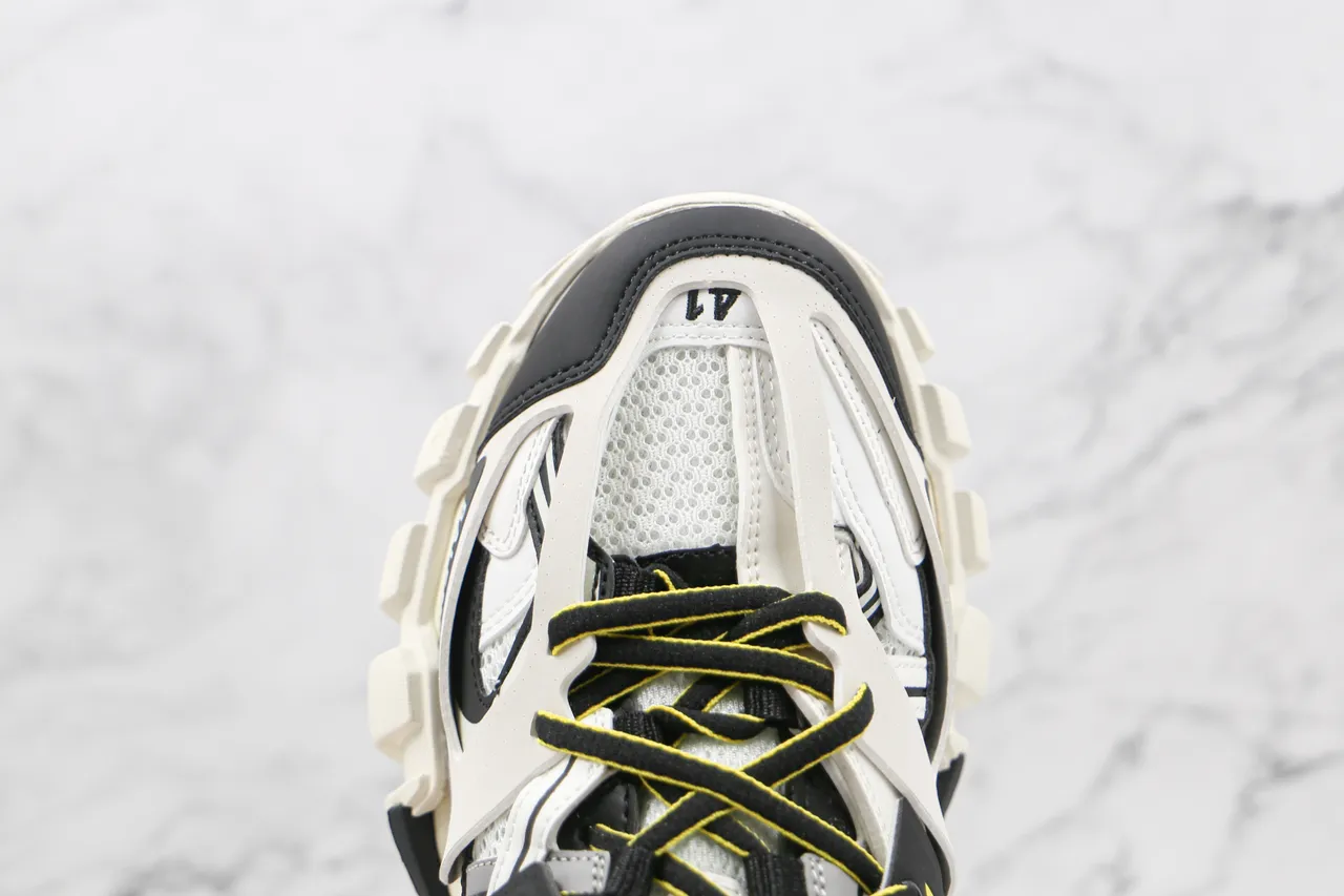 Balenciaga Track Trainer Blancos Negros Grises Amarillos Zapatillas con suela gruesa 5