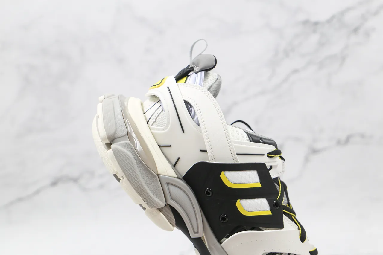 Balenciaga Track Trainer Blancos Negros Grises Amarillos Zapatillas con suela gruesa 6