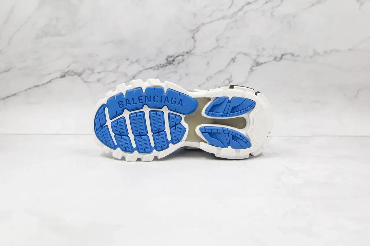 Balenciaga Track Trainer brancos azuis pretos chunky sneakers 3